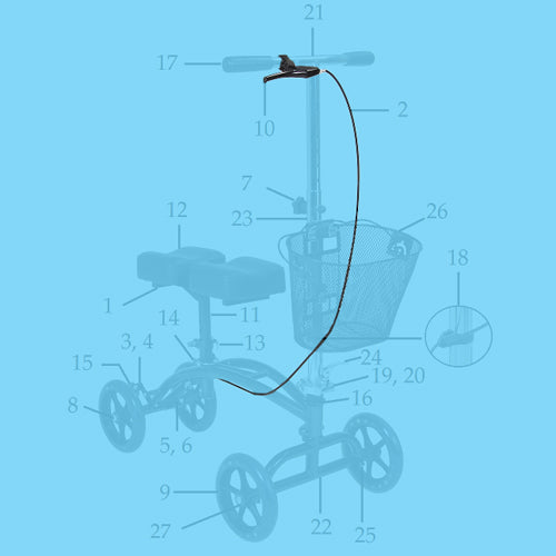 Hand brake w/ Cable for Drive item# 796 product image