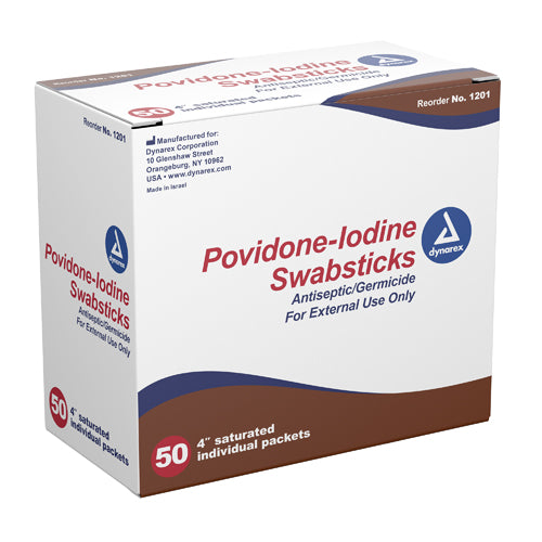 Povidone Iodine Swabstick Bx/50 product image