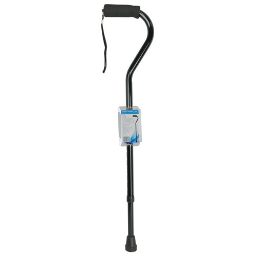 Cane  Soft Foam Offset Handle  Blue Jay  Black with Strap product image
