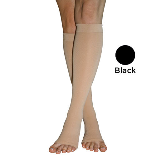 Firm Surg Weight Stkngs  2Xlg 20-30mmHg  Below Knee O/T Blk product image