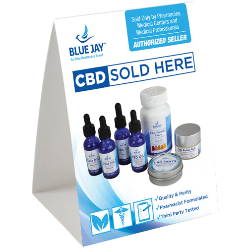Blue Jay CBD Table Tent product image