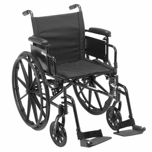 Cruiser X4 W/C 16  w/ELR & Ht Adj Flip-Back Full Arms product image