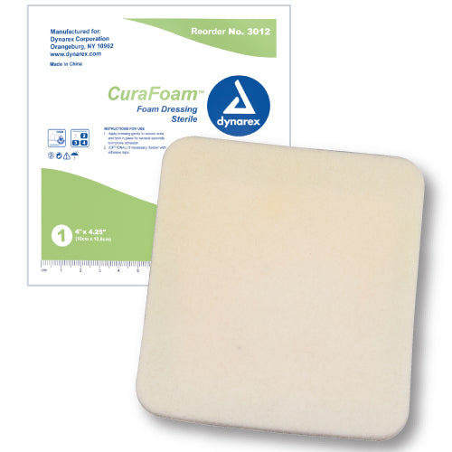 CuraFoam Foam Dressing 4  x 4.25   Box 10 product image