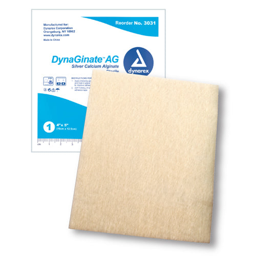 DynaGinate AG Silver Calcium Alginate Dressing 4 x5  Bx/10 product image