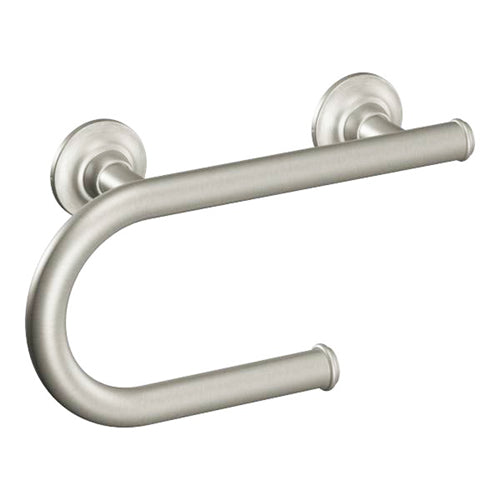 Integrated Grab Bar w/ Toilet Paper Holder - Brushed Nickel product image