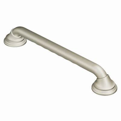 Moen Ultima Grab Bar  18  Brushed Nickel  w/Curl Grip product image
