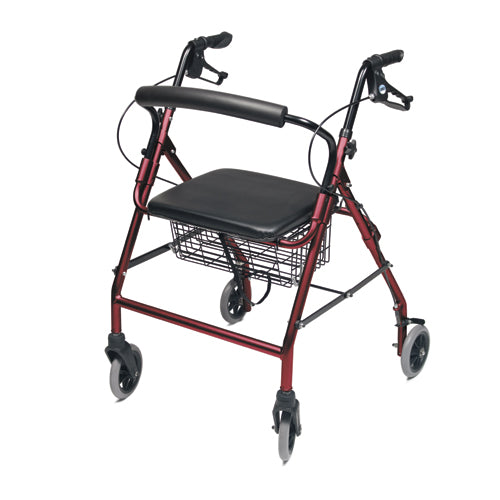 Walkabout Wide 4-Whl Rollator Burgundy product image