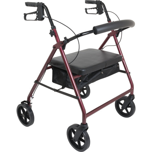 Bariatric Rollator w/ 8 wheels Burgundy product image