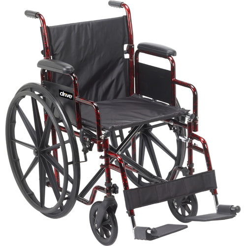Rebel W/C  18   Flame Red Detach Desk Arms/S/A product image
