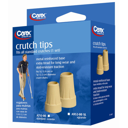 Carex Crutch Tips X-Large Case of 6 Pr product image