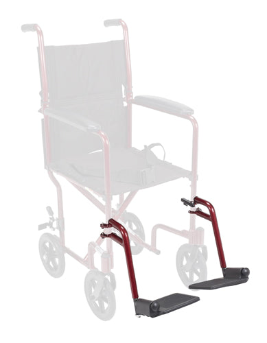 Swing-Away Detachable Footrest f/Alum Transport Chair-Red pr product image