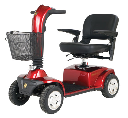CompanionTM II 4-Wheel Elec Scooter Vermillion Red Full-Sz product image