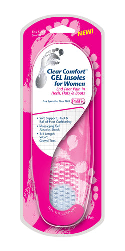 Clear Comfort Gel Insoles for Women (Fits Sizes 6-10) Pair product image