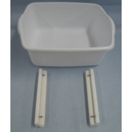Replacement 10 Qt Commode Pail w/Slide on Rails product image