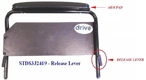 Full Arm only  Right side  for Cruiser III Wheelchairs product image