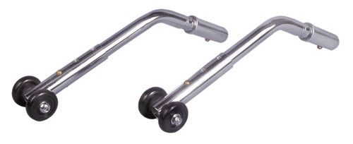 Anti-Tippers (pr) w/Wheels Universal Adj Chrome product image