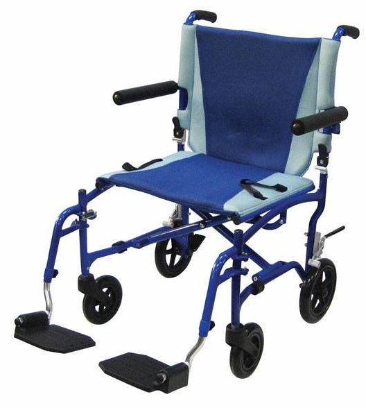 Transport Chair  19   Aluminum Blue Frame / Blue Upholstery product image