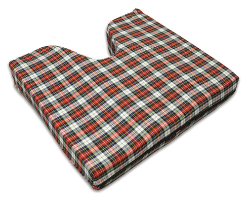 Coccyx Wheelchair Cushion Foam  Plaid  16  x 18  x 3 product image